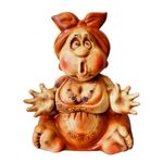 Casa si Gradina - Decoratiuni - Obiecte decorative - Accesorii decorative - Statueta decorativa, Baba, Portocaliu, 33 cm, DVSG2013 - Infinity.ro