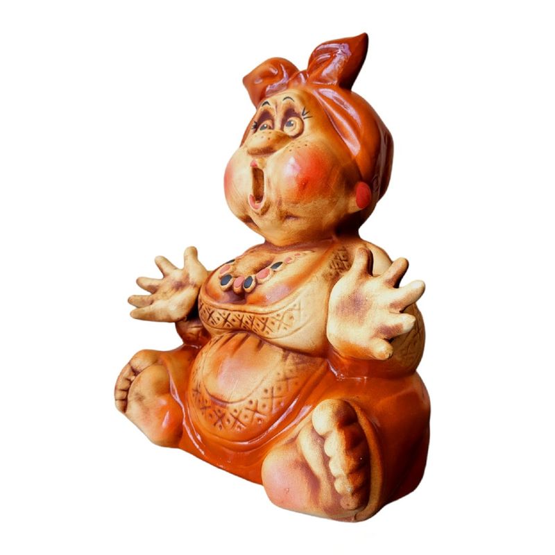 Casa si Gradina - Decoratiuni - Obiecte decorative - Accesorii decorative - Statueta decorativa, Baba, Portocaliu, 33 cm, DVSG2013 - Infinity.ro