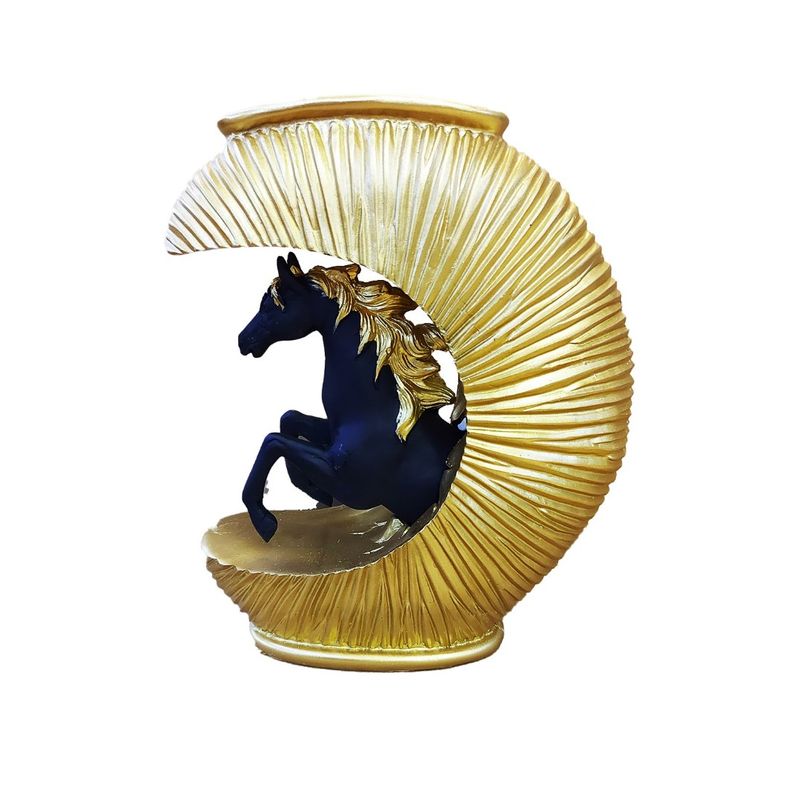 Casa si Gradina - Decoratiuni - Obiecte decorative - Accesorii decorative - Statueta decorativa Cal, Negru, 20 cm, 091407-3C - Infinity.ro