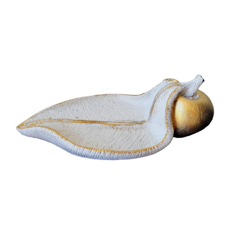 Casa si Gradina - Bucatarie si vesela - Vesela si tacamuri - Platouri de bucatarie - Platou Frunza, Alb, 28 cm, DVCM07AAU - Infinity.ro