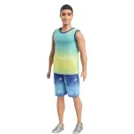 Jucarii, Copii si Bebe - Jucarii si jocuri - Papusi si accesorii - Papusi - Barbie Papusa Baiat Fashionistas Brunet Cu Maiou Ombre Si Pantaloni Scurti De Blugi - Infinity.ro