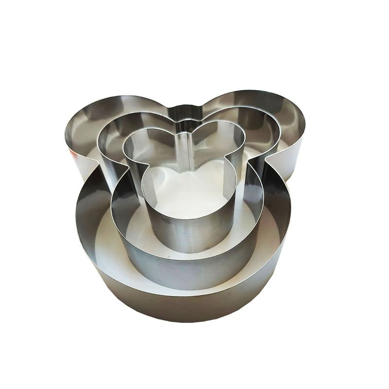 Casa si Gradina - Bucatarie si vesela - Vase pentru gatit - Tavi copt - Set 3 Tavi pentru torturi cu 3 etaje, Mouse, 191COF - Infinity.ro