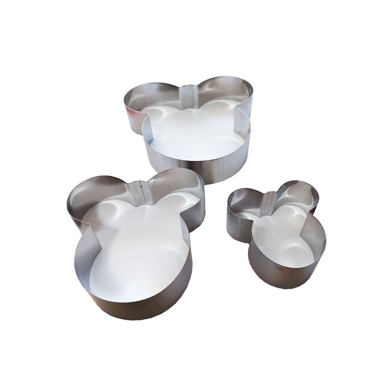 Casa si Gradina - Bucatarie si vesela - Vase pentru gatit - Tavi copt - Set 3 Tavi pentru torturi cu 3 etaje, Mouse, 191COF - Infinity.ro