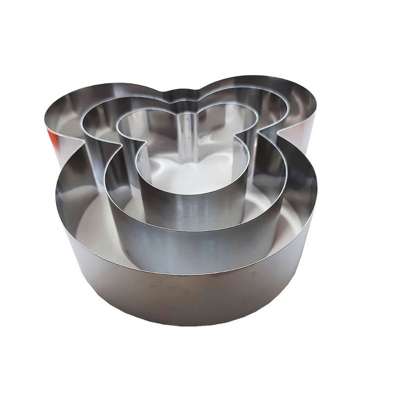 Casa si Gradina - Bucatarie si vesela - Vase pentru gatit - Tavi copt - Set 3 Tavi pentru torturi cu 3 etaje, Mouse, 191COF - Infinity.ro