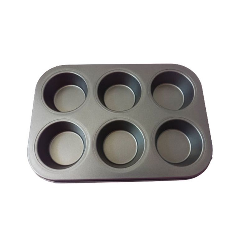 Casa si Gradina - Bucatarie si vesela - Vase pentru gatit - Tavi copt - Tava De Copt 6 Briose, 6  Cupe din silicon, 70COF - Infinity.ro