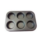 Casa si Gradina - Bucatarie si vesela - Vase pentru gatit - Tavi copt - Tava De Copt 6 Briose, 6  Cupe din silicon, 70COF - Infinity.ro