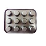 Casa si Gradina - Bucatarie si vesela - Vase pentru gatit - Tavi copt - Tava De Copt 12 Briose, 12 Cupe din silicon, BV 55COF - Infinity.ro