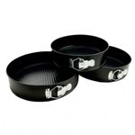 Casa si Gradina - Bucatarie si vesela - Vase pentru gatit - Tavi copt - Set 3 Tavi forma rotunda pentru  prajituri, bucatarie, Rose, 65COF - Infinity.ro