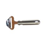 Casa si Gradina - Bucatarie si vesela - Ustensile bucatarie - Pensule, spatule si teluri bucatarie - Spatula aluat sau finisare cu sistem de curatare fructe, Gri, 20 cm, 456COF-1 - Infinity.ro