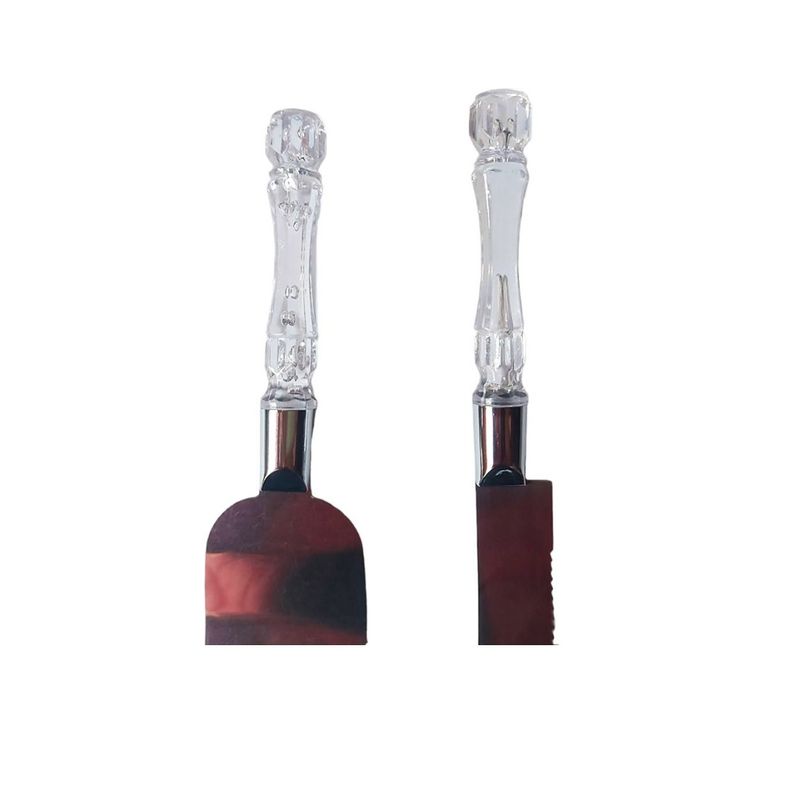 Casa si Gradina - Bucatarie si vesela - Ustensile bucatarie - Pensule, spatule si teluri bucatarie - Set spatula si cutit pentru de prajituri, 30 cm, 423COF - Infinity.ro