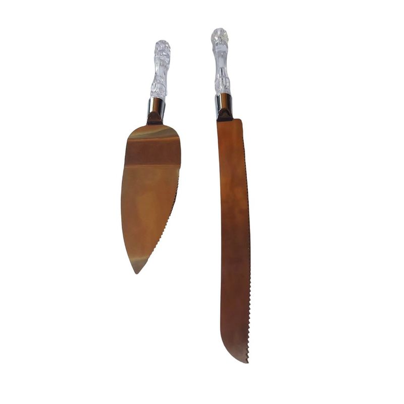 Casa si Gradina - Bucatarie si vesela - Ustensile bucatarie - Pensule, spatule si teluri bucatarie - Set spatula si cutit pentru de prajituri, 30 cm, 423COF - Infinity.ro