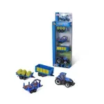 Jucarii, Copii si Bebe - Jucarii si jocuri - Vehicule si jucarii cu telecomanda - Masinute - Maisto Set 4 Utiliaje Agricole New Holland - Infinity.ro