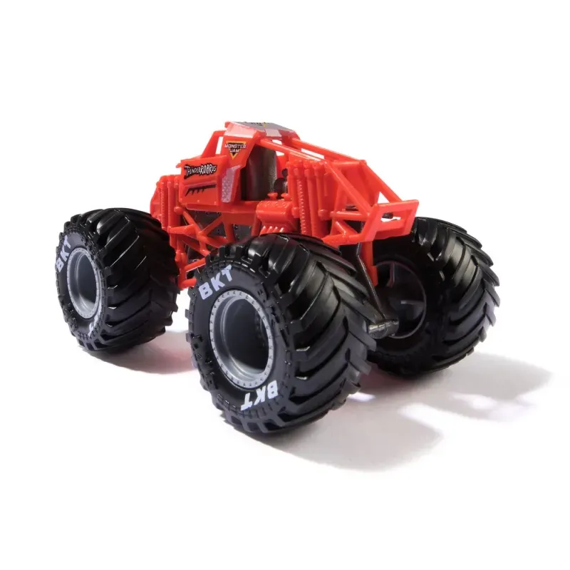 Jucarii, Copii si Bebe - Jucarii si jocuri - Vehicule si jucarii cu telecomanda - Masinute - Monster Jam Masinuta Metalica Thunder Roarus Scara 1 La 64 - Infinity.ro