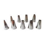 Casa si Gradina - Bucatarie si vesela - Ustensile bucatarie - Ustensile ornare prajituri - Set 9 duiuri ornat din inox, 3x1.8 cm, 443COF - Infinity.ro