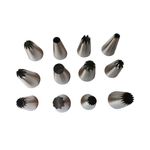 Casa si Gradina - Bucatarie si vesela - Ustensile bucatarie - Ustensile ornare prajituri - Set 12 duiuri ornat din inox, 5 cm, 362COF - Infinity.ro