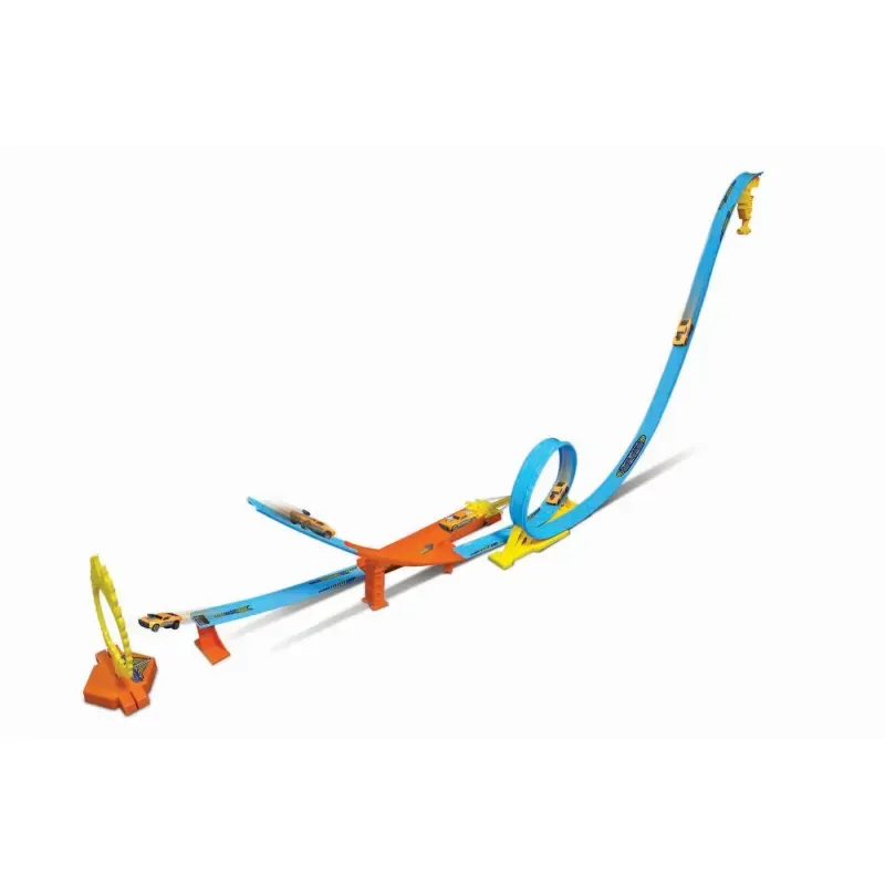 Jucarii, Copii si Bebe - Jucarii si jocuri - Vehicule si jucarii cu telecomanda - Masinute - Maisto Power Circuit Raceway Circuit Acrobatii Cu Bucla Si Lansare - Infinity.ro