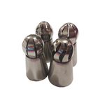 Casa si Gradina - Bucatarie si vesela - Ustensile bucatarie - Ustensile ornare prajituri - Set 4 duiuri ornat din inox, Russia, 5.5 cm, 136COF - Infinity.ro