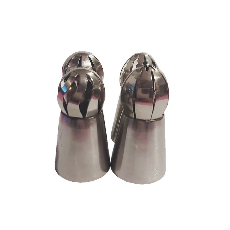 Casa si Gradina - Bucatarie si vesela - Ustensile bucatarie - Ustensile ornare prajituri - Set 4 duiuri ornat din inox, Russia, 5.5 cm, 136COF - Infinity.ro