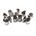 Casa si Gradina - Bucatarie si vesela - Ustensile bucatarie - Ustensile ornare prajituri - Set 9 forme decupatoare, pentru biscuiti, Cifre, 4 cm, 378COF - Infinity.ro