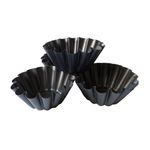 Casa si Gradina - Bucatarie si vesela - Ustensile bucatarie - Forme prajituri - Forma pentru Savarine, Set 4 cavitati, Gri, 10 cm, 327COF - Infinity.ro