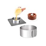 Casa si Gradina - Bucatarie si vesela - Ustensile bucatarie - Forme prajituri - Forma pentru torturi, rotunda reglabila 16-30 cm, Inaltime 8,8 cm, Inox, 461COF - Infinity.ro