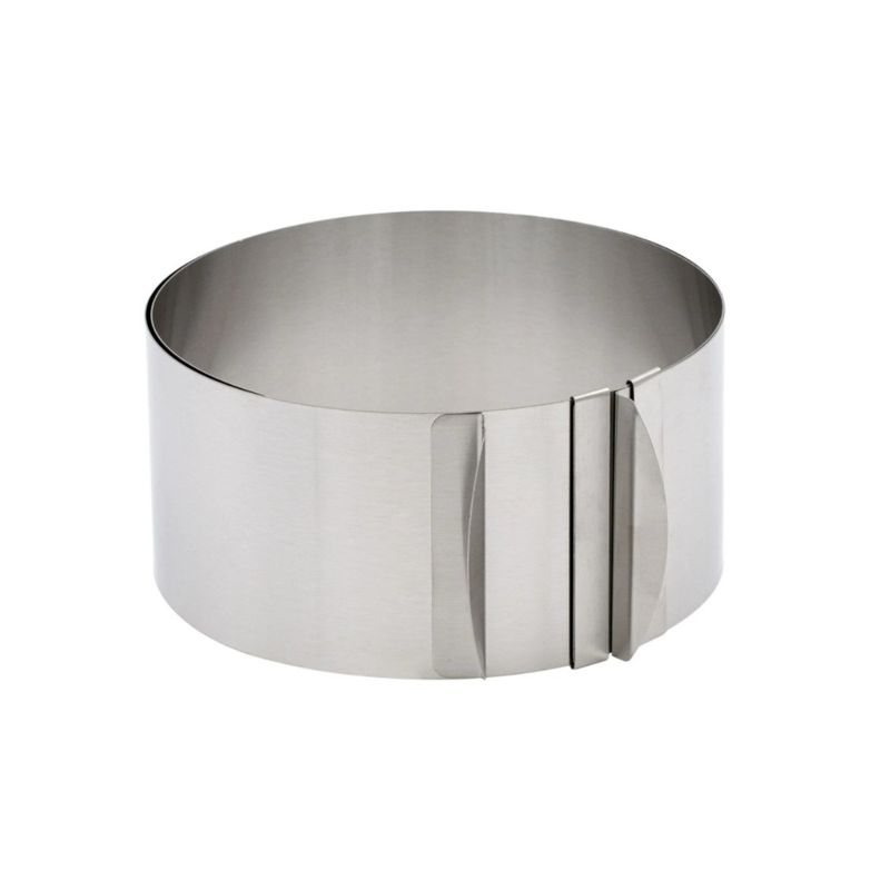Casa si Gradina - Bucatarie si vesela - Ustensile bucatarie - Forme prajituri - Forma pentru torturi, rotunda reglabila 16-30 cm, Inaltime 8,8 cm, Inox, 461COF - Infinity.ro
