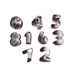 Casa si Gradina - Bucatarie si vesela - Ustensile bucatarie - Forme prajituri - Set 9 forme decupatoare, pentru biscuiti, Cifre, 5.5 cm, 377COF - Infinity.ro