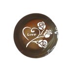 Casa si Gradina - Bucatarie si vesela - Ustensile bucatarie - Forme prajituri - Forma pentru prajituri, Rotund cu sablon de ornat, Trandairi cu text Love, 7.5 cm, 416COF - Infinity.ro