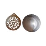 Casa si Gradina - Bucatarie si vesela - Ustensile bucatarie - Forme prajituri - Forma pentru prajituri, Rotund cu sablon de ornat, Model geometric, 7.5 cm, 417COF - Infinity.ro