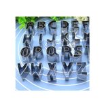 Casa si Gradina - Bucatarie si vesela - Ustensile bucatarie - Forme prajituri - Set 26 forme decupatoare, pentru biscuiti, Litere, Abecedar, 3 cm, 379COF - Infinity.ro