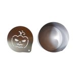 Casa si Gradina - Bucatarie si vesela - Ustensile bucatarie - Forme prajituri - Forma pentru prajituri, Rotund cu sablon de ornat, Model dovleac de halloween, 7.5 cm, 419COF - Infinity.ro