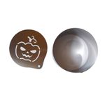 Casa si Gradina - Bucatarie si vesela - Ustensile bucatarie - Forme prajituri - Forma pentru prajituri, Rotund cu sablon de ornat, Model dovleac de halloween, 7.5 cm, 419COF - Infinity.ro