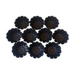 Casa si Gradina - Bucatarie si vesela - Ustensile bucatarie - Forme prajituri - Forma pentru mini Savarine, Set 10 cavitati, Negru, 7.5 cm, 401COF - Infinity.ro