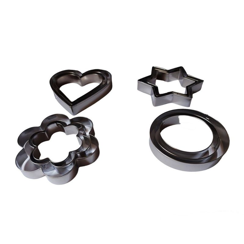 Casa si Gradina - Bucatarie si vesela - Ustensile bucatarie - Forme prajituri - Set 12 forme decupatoare, Forme pentru biscuiti, Turta dulce, 5.5 cm, 307COF - Infinity.ro