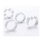 Casa si Gradina - Bucatarie si vesela - Ustensile bucatarie - Forme prajituri - Set 12 forme decupatoare, pentru biscuiti, 5.5 cm, 381COF - Infinity.ro