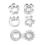 Casa si Gradina - Bucatarie si vesela - Ustensile bucatarie - Forme prajituri - Set 12 forme decupatoare, pentru biscuiti, 5.5 cm, 381COF - Infinity.ro