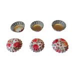 Casa si Gradina - Bucatarie si vesela - Ustensile bucatarie - Forme prajituri - Forma pentru mini Tarte, Set 6 cavitati, Roz, 6.5 cm, 387COF - Infinity.ro