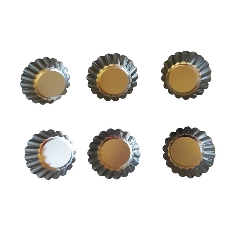 Casa si Gradina - Bucatarie si vesela - Ustensile bucatarie - Forme prajituri - Forma pentru mini Tarte, Set 6 cavitati, Roz, 6.5 cm, 387COF - Infinity.ro