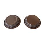 Casa si Gradina - Bucatarie si vesela - Ustensile bucatarie - Forme prajituri - Forma pentru Tarte, Set 2 forme, Rotund, Maro, 10 cm, 404COF - Infinity.ro