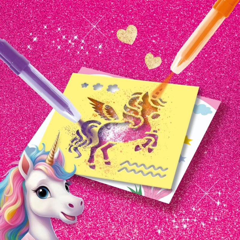 Carti si Birotica - Birotica - Instrumente de scris - Markere si carioci - Set Creativ Carioci Cu Aerograf - Unicorni - Infinity.ro