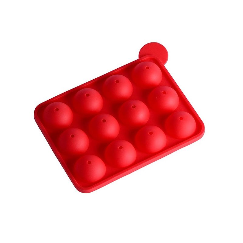 Casa si Gradina - Bucatarie si vesela - Ustensile bucatarie - Forme prajituri - Forma silicon pentru acadele sau bomboane, 12 cavitati, Rosu, 17. 5 cm, 428COF - Infinity.ro