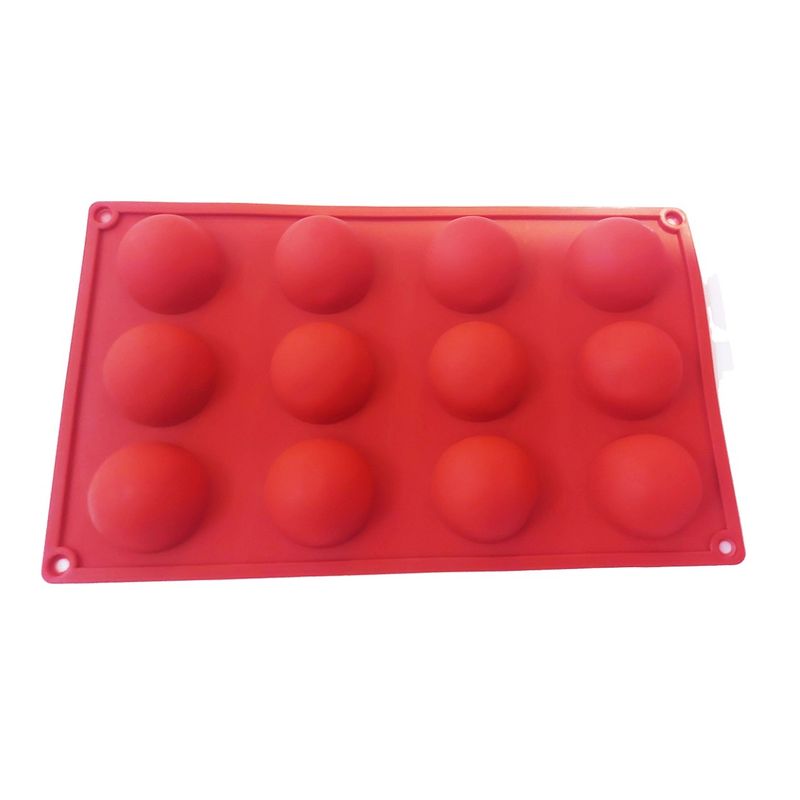 Casa si Gradina - Bucatarie si vesela - Ustensile bucatarie - Forme prajituri - Forma silicon pentru prajituri, 12 cavitati, Rotund, 157COF - Infinity.ro