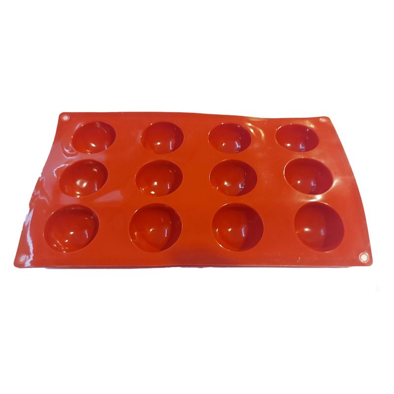 Casa si Gradina - Bucatarie si vesela - Ustensile bucatarie - Forme prajituri - Forma silicon pentru prajituri, 12 cavitati, Rotund, 157COF - Infinity.ro