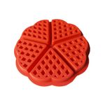 Casa si Gradina - Bucatarie si vesela - Ustensile bucatarie - Forme prajituri - Forma silicon 5 cavitati triunghi, Pentru Grofe, Rosu, 21 cm, 251COF - Infinity.ro