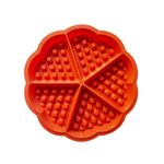 Casa si Gradina - Bucatarie si vesela - Ustensile bucatarie - Forme prajituri - Forma silicon 5 cavitati triunghi, Pentru Grofe, Rosu, 21 cm, 251COF - Infinity.ro