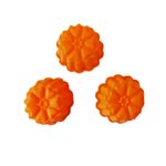 Casa si Gradina - Bucatarie si vesela - Ustensile bucatarie - Forme prajituri - Forma silicon pentru briose, 3 cavitati, Portocaliu, 9 cm, 332COF - Infinity.ro