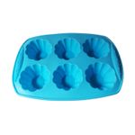 Casa si Gradina - Bucatarie si vesela - Ustensile bucatarie - Forme prajituri - Forma silicon, Pentru prajituri, 6 cavitati, Alabstru, 29 cm, 345COF - Infinity.ro