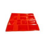 Casa si Gradina - Bucatarie si vesela - Ustensile bucatarie - Forme prajituri - Forma silicon 13 cavitati, Tema Sarbatori de iarna, Pentru prajituri sau Bomboane, Rosu, 27 cm, 241COF - Infinity.ro