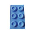 Casa si Gradina - Bucatarie si vesela - Ustensile bucatarie - Forme prajituri - Forma din silicon pentru prajituri in forma rotunda, 6 cavitati, 103COF - Infinity.ro