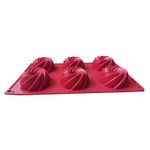 Casa si Gradina - Bucatarie si vesela - Ustensile bucatarie - Forme prajituri - Forma silicon pentru prajituri, 6 cavitati, Spirala, 155COF - Infinity.ro